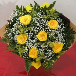 Tradicional 6 Rosas Amarelas